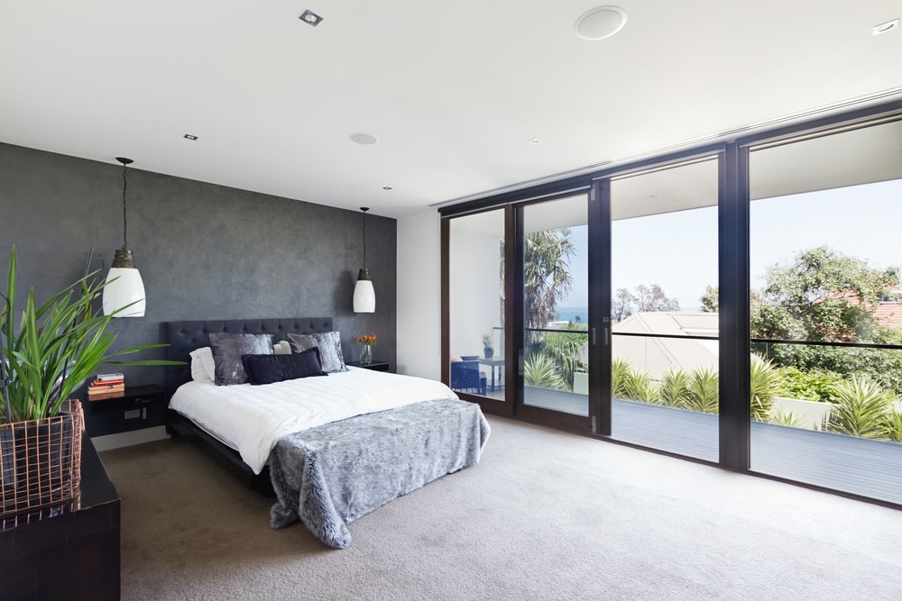 Spacious Bedroom With Carpet Flooring