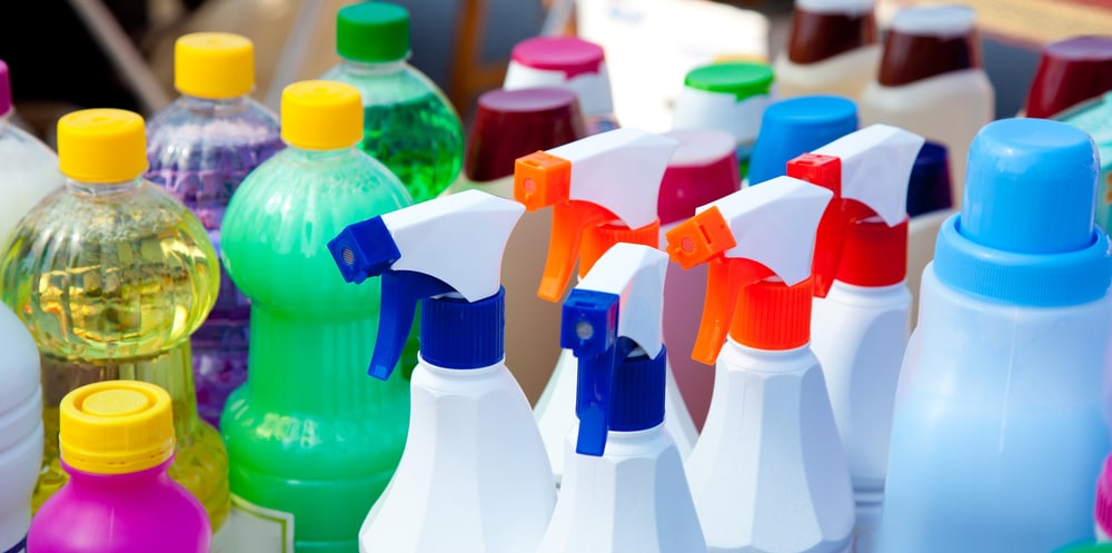 A Various Cleaning Chemicals
