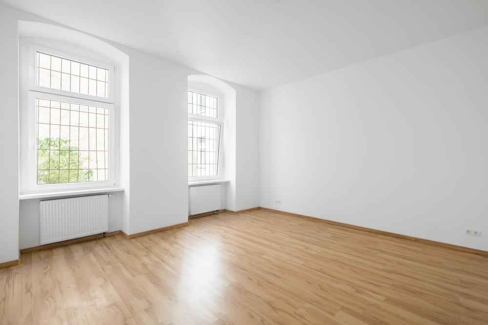 Empty Room With Timber Flooring