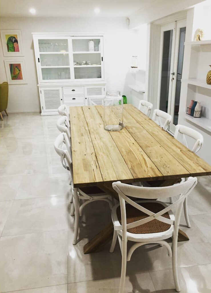 A Dining Room With High-quality Tiles