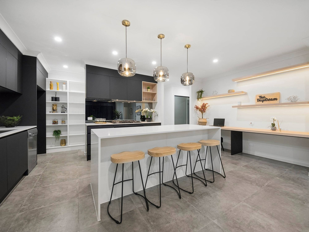 A High-quality Tiles In A Kitchen
