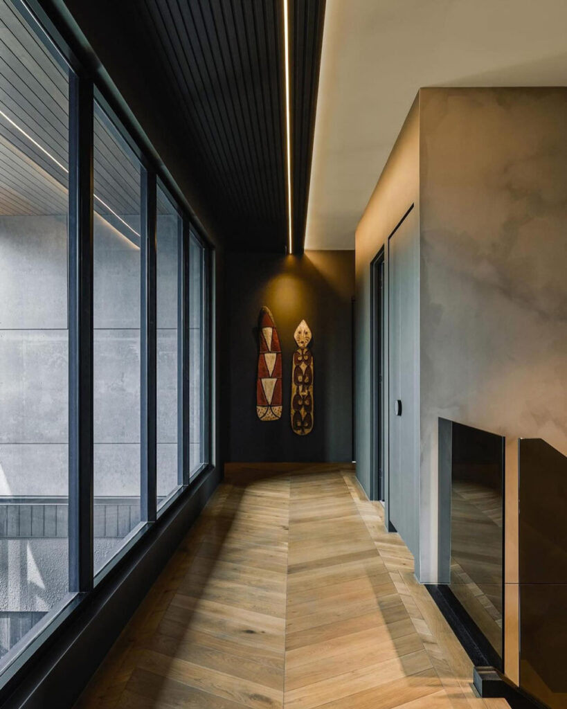 A High-quality Timber Flooring In A Hallway