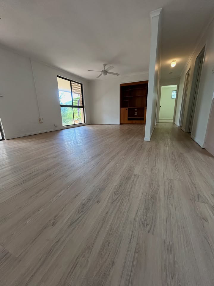 Spacious Room with Flooring Made of Timber
