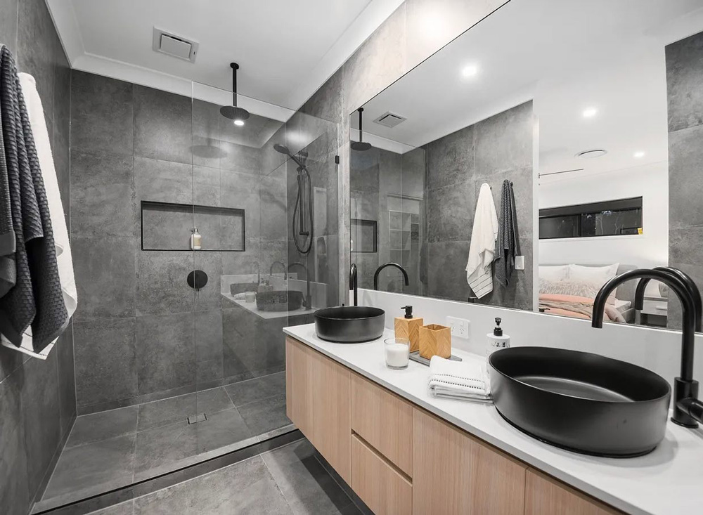 Spacious Bathroom With Quality Tiles