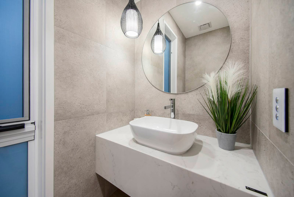 Light-Colored Tiles Around the Sink