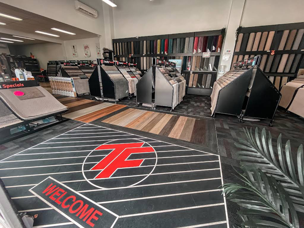 Showroom with Different Kinds of Tiles