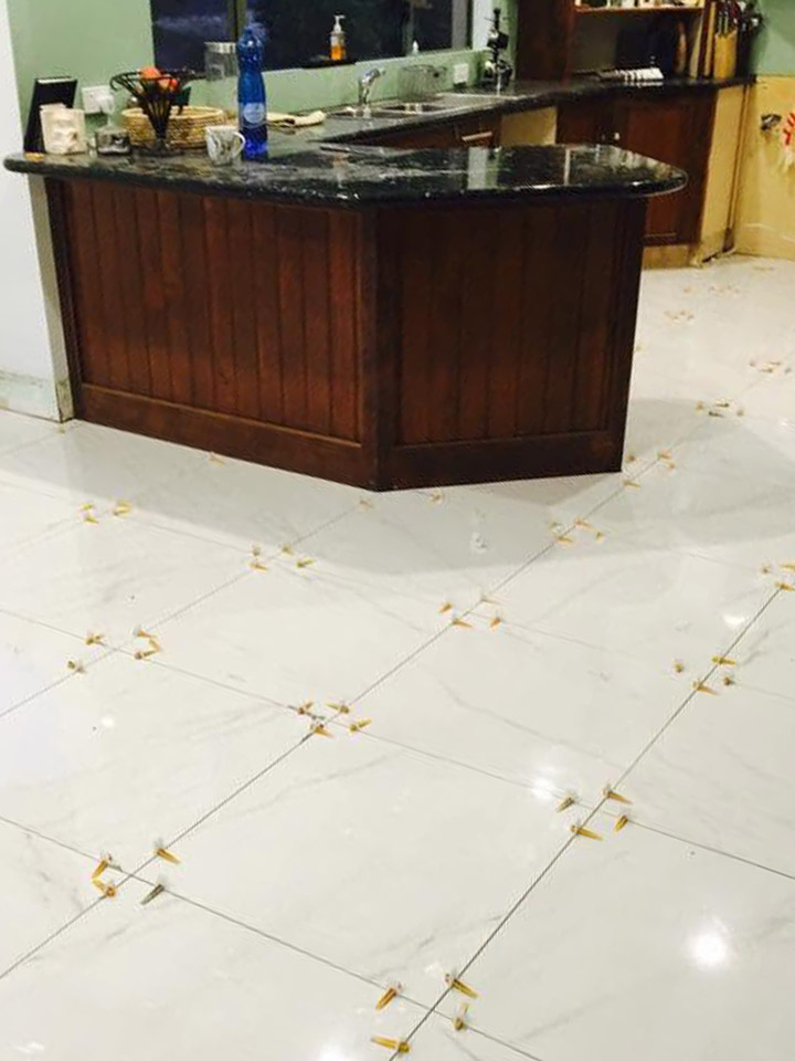 During Installation Of Tiles On The Gold Coast